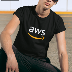 Camiseta logo central AWS