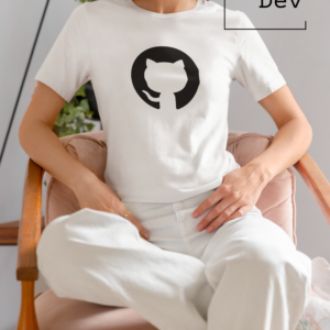 Camiseta logo central Github