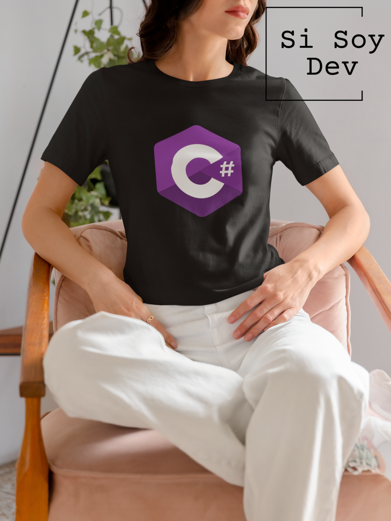 6bce442e-55f1-4f15-8921-d91f59e37d18 Camiseta logo central C Sharp