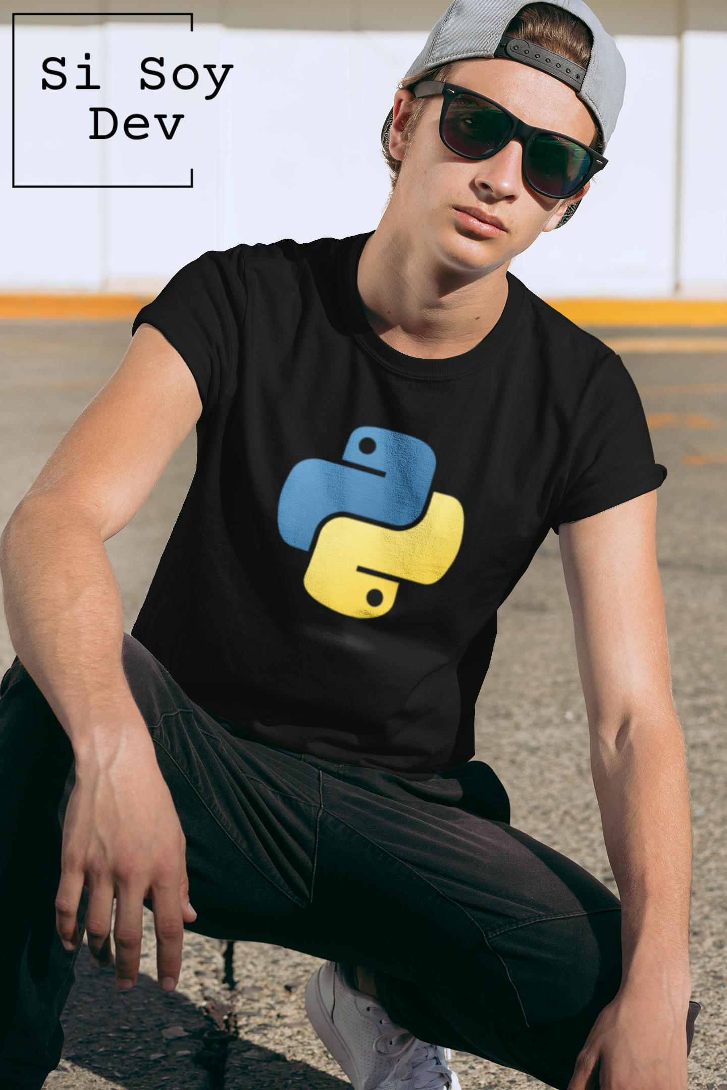 a5b4ee2c-8041-426c-bb99-68b2b359d803 Camiseta logo central Python