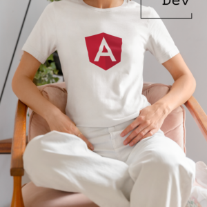 Camiseta logo central Angular